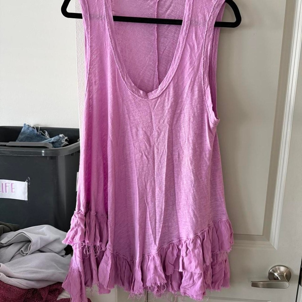 Free People Flowy Ruffle Dress - Picture 2 of 4